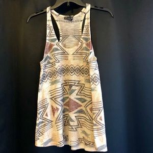 Knit racer back tank top